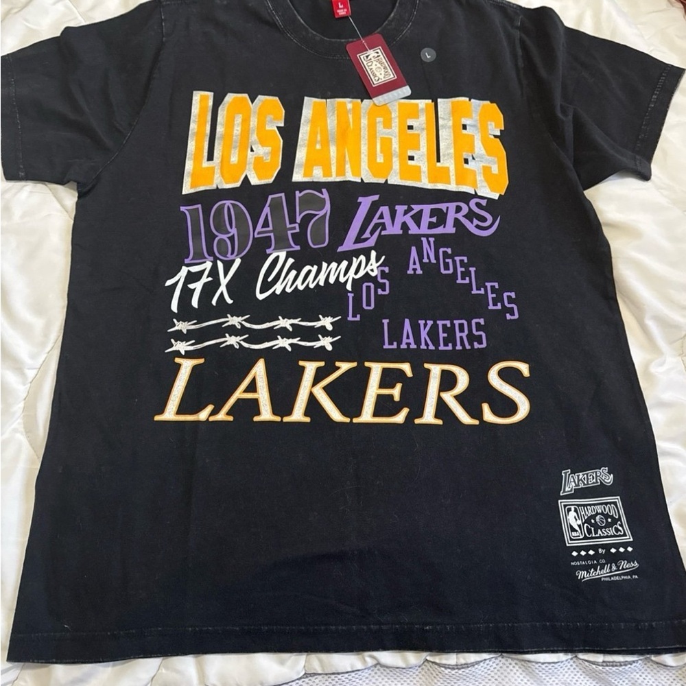Mitchell & Ness Hardwood Classics Black Tee